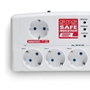 Salicru SPS SAFE Master Regleta Protectora con 5 Tomas y 2 USB, Blanco